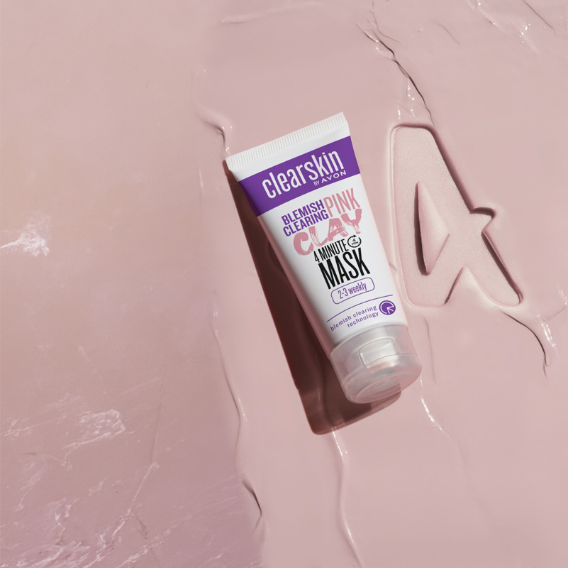 Gommage Triple Action AVON - Argile Rose - Purifiant & Anti-imperfections